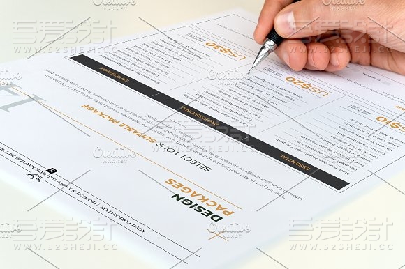 高端大气数据图表画册模板