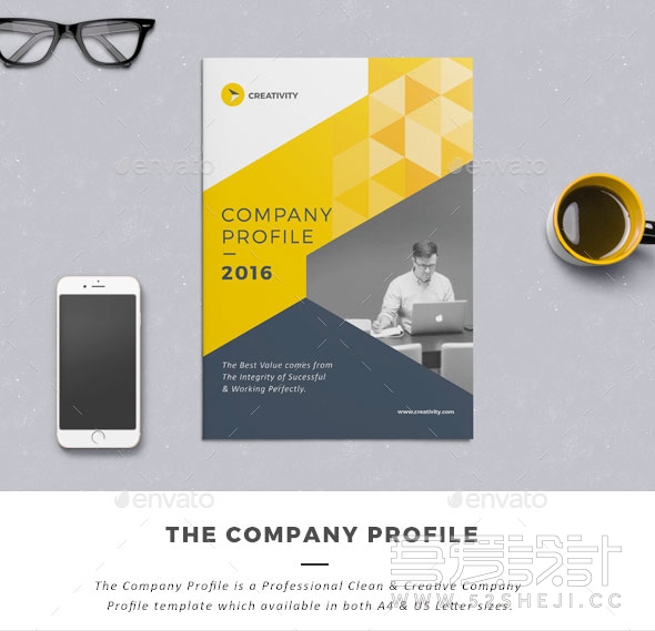 24P企业商务宣传画册indesign模板