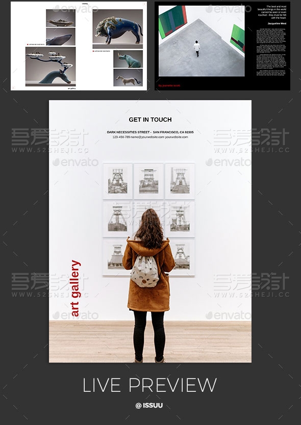 杂志宣传画册模板