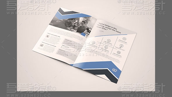 企业宣传介绍折页画册模板