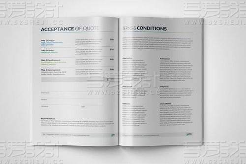 欧美风格企业宣传画册模板