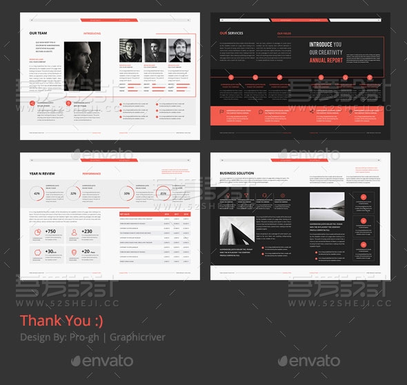 简约大气团队介绍画册模板