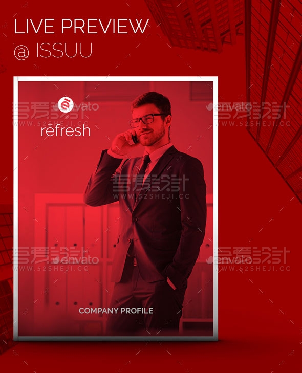 红色高端大气团队介绍企业宣传画册模板