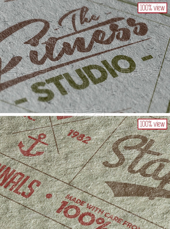 8款logo样机贴图模板