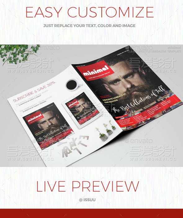 产品展示杂志宣传画册模板