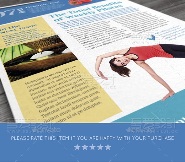 运动杂志宣传画册模板