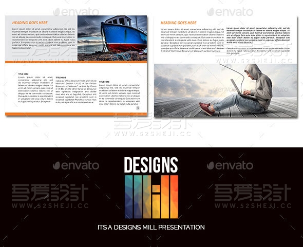 奇迹景观多用途小册子画册模板