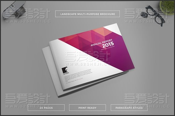 20页多功能企业画册模板