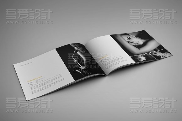 简约大气横板企业宣传画册模板