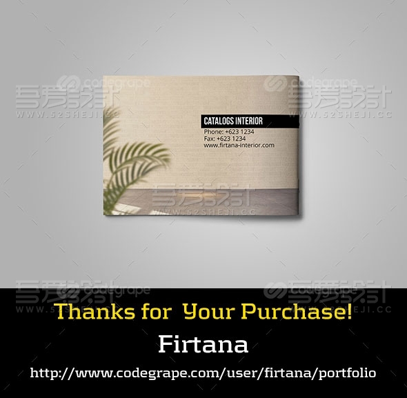 简约大气家具展示画册模板