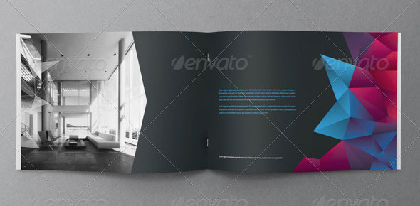 酷炫现代化商业宣传画册模板
