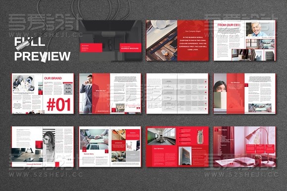 22页创意时尚画册模板