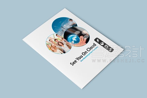 2折页商务企业宣传手册