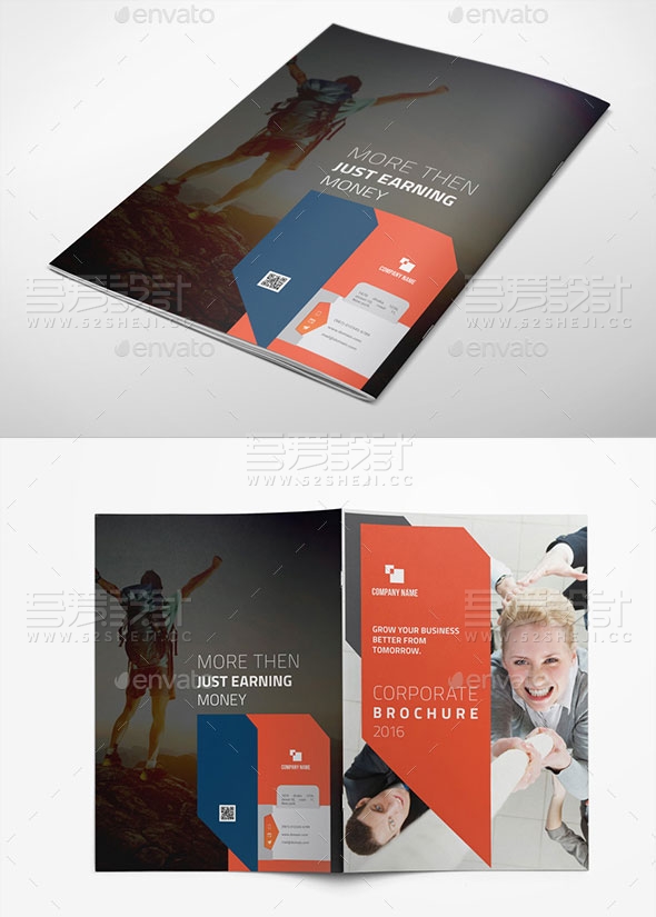 高端欧美风格企业宣传画册模板