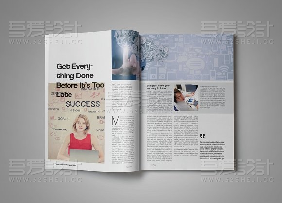 34页商务团队介绍通用画册模板