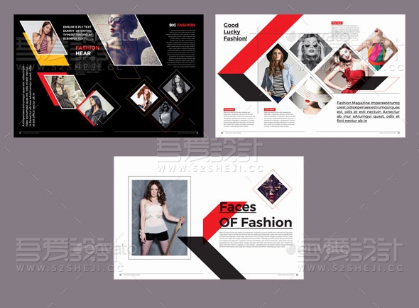 高端大气创意杂志画册模板