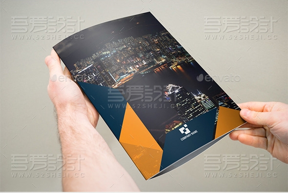 公司企业宣传3折页模板