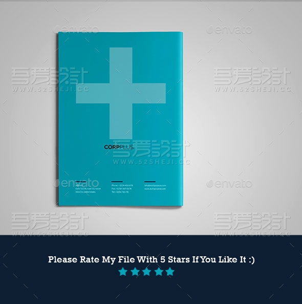 医疗研究专业商业小册子画册模板