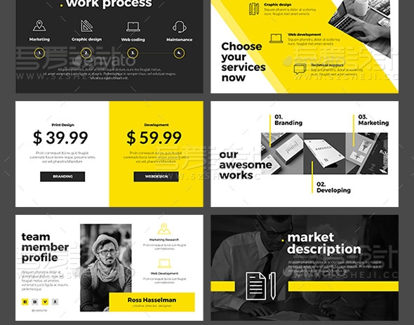 高端大气企业宣传画册模板