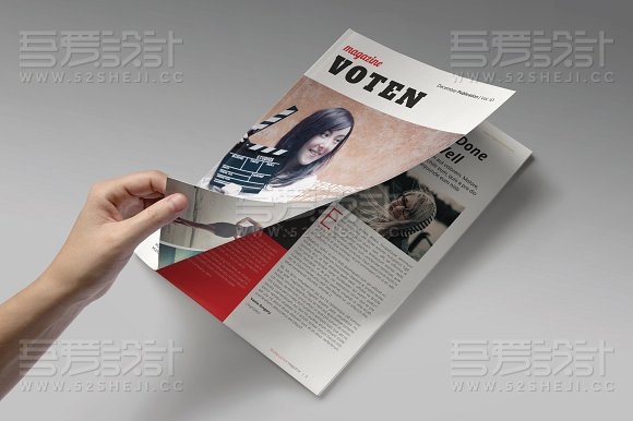 28页商务杂志风格画册模板