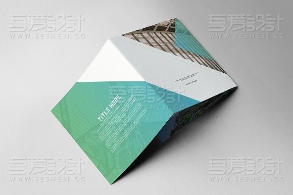 创意高端大气三折页模板