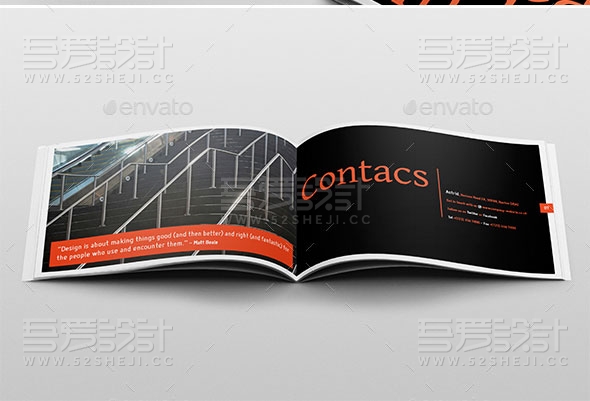 高端欧美风格企业宣传画册模板