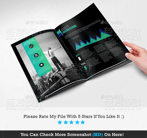 简约精美企业宣传画册模板