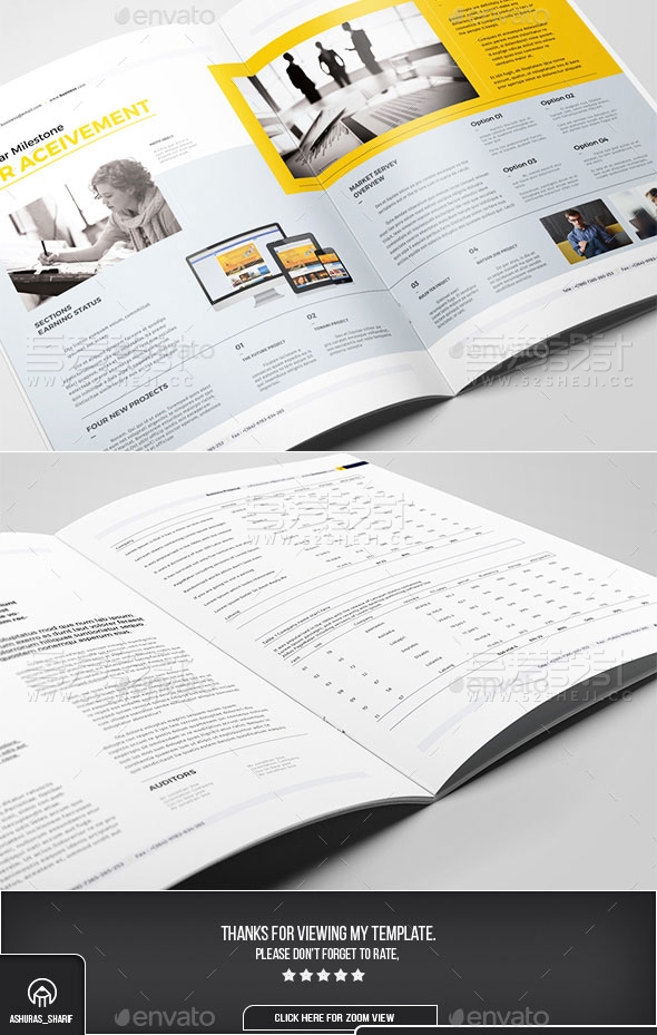 高端大气欧美风格企业宣传画册模板