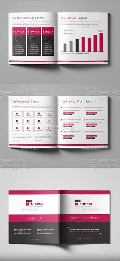 简约大气企业通用画册模板
