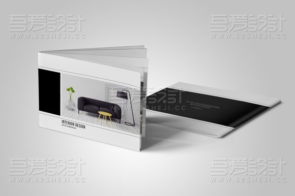 横板家具展示画册模板