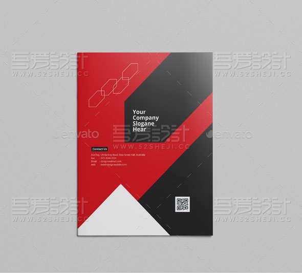 红色高端大气企业画册宣传模板