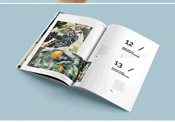 多用途组合摄影写真杂志画册模板