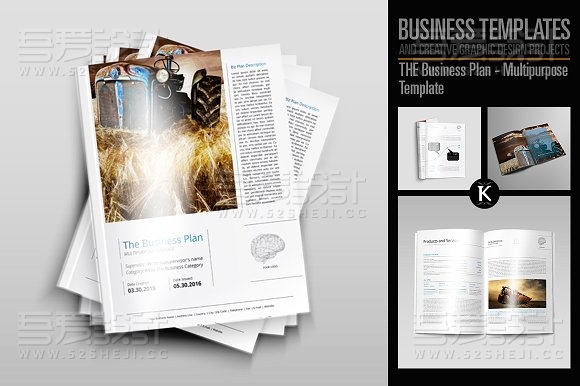 商业计划多用途画册模板