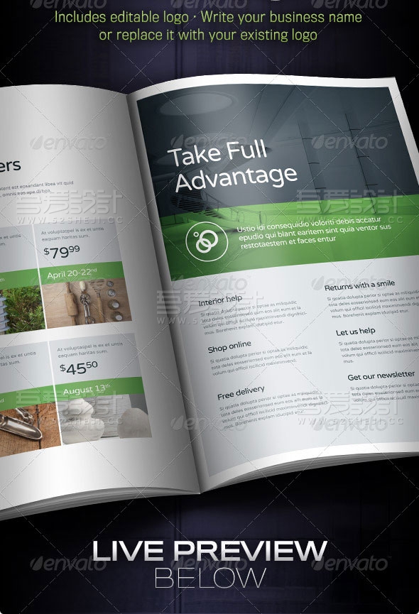 高端欧美风格产品展示宣传画册模板