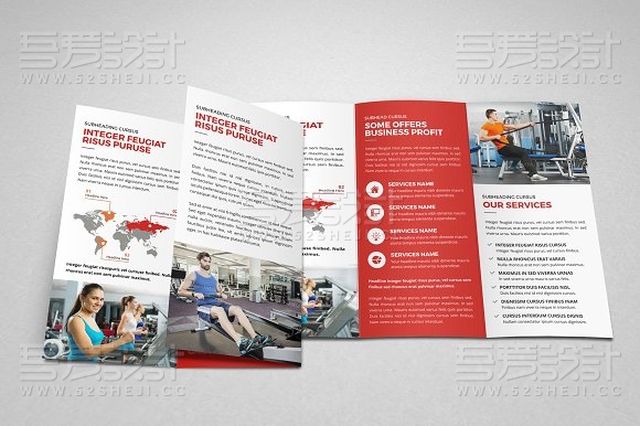 高端大气教育培训三折页模板