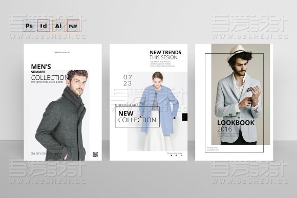 服装展示杂志画册模板