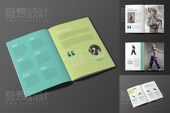 服装展示杂志宣传画册模板