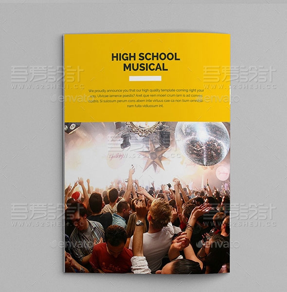 高端大气学校年鉴宣传画册模板