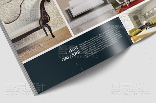家具展示简约大气企业宣传画册模板