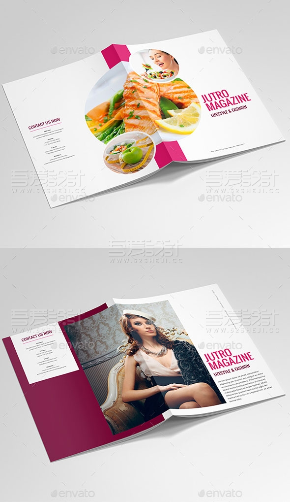 时尚杂志生活方式杂志宣传画册模板