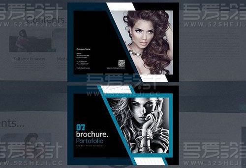 高端大气欧美风格画册模板