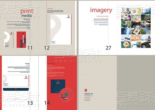 简约欧美风格企业宣传画册模板