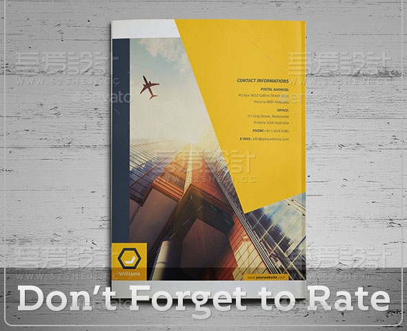 高端大气欧美风格商业画册模板