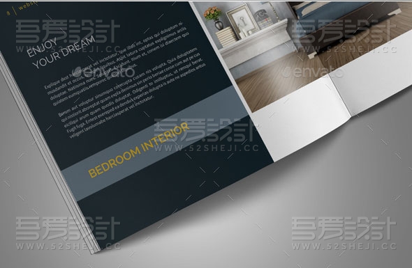 简约大气家具展示宣传画册模板