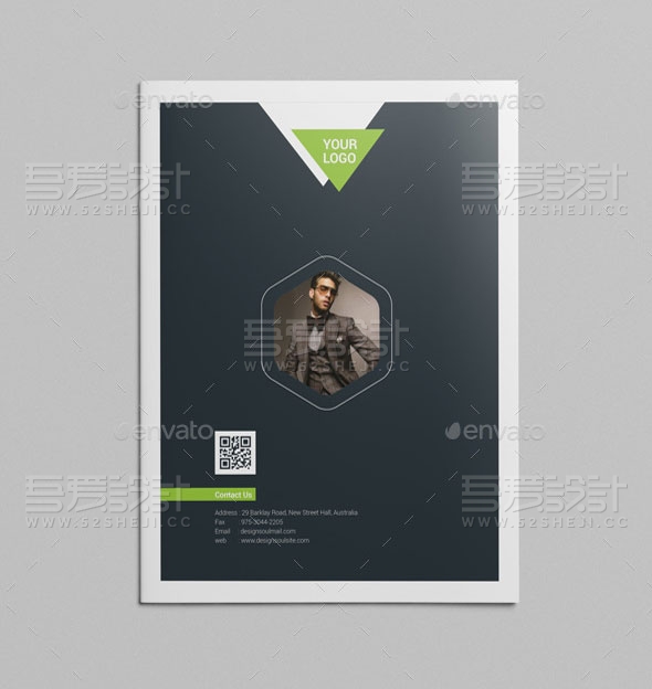 欧美风格高端大气产品展示画册模板