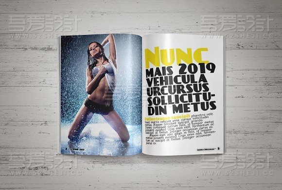 人物摄影展示杂志画册模板