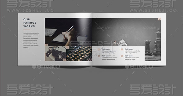 简约大气企业宣传画册模板