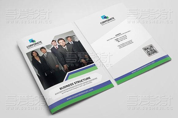 简约欧美风格团队介绍画册模板