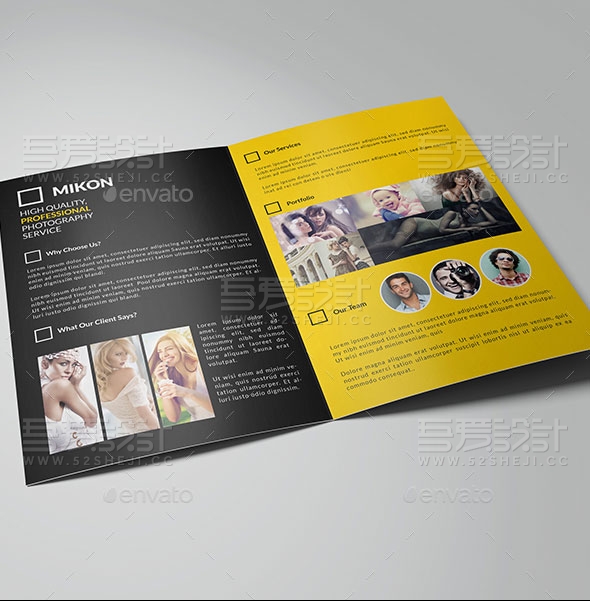 高端欧美风格企业宣传画册模板