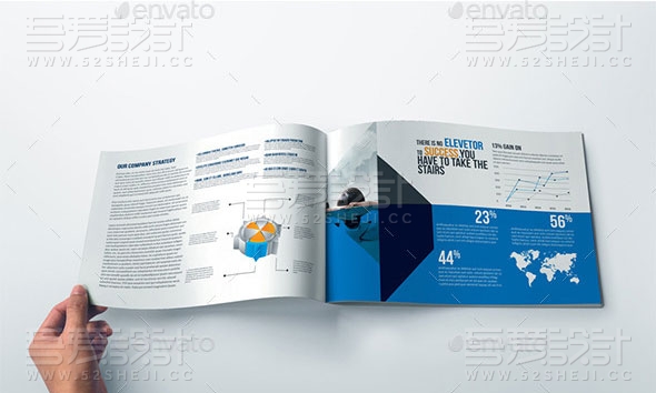 高端欧美风格企业宣传画册模板